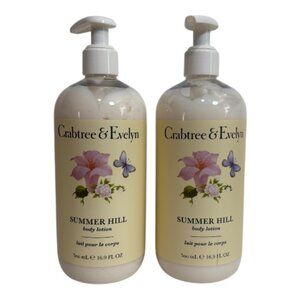 Crabtree & Evelyn Summer Hill Body Lotion 16.9 fl. oz. Lot of 2 Brand New